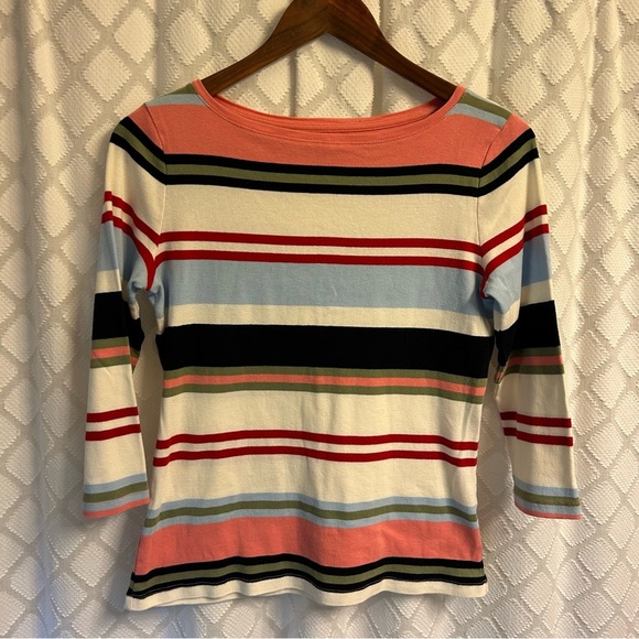 Talbots Tops - Talbots “The Talbots Tee” Striped Multicolor Women's Top